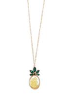 Forever21 Pineapple Pendant Chain Necklace