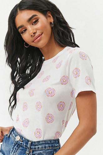 Forever21 Donut Print Tee