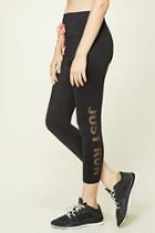 Forever21 Women's  Active Just Run Capri Leggings