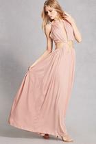 Forever21 Cutout Ruched Maxi Dress