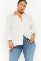 Forever21 Plus Size Sheeny High-low Shirt