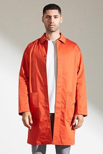 Forever21 Longline Coach Jacket