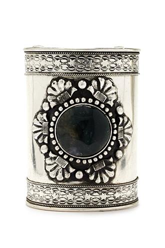 Forever21 Ornate Faux Stone Cuff