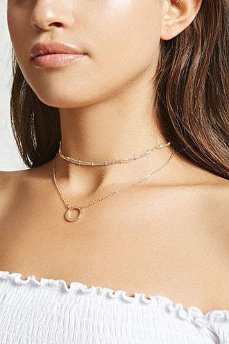 Forever21 Layered O-ring Necklace