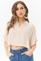 Forever21 Boxy Vented Cuffed-sleeve Shirt
