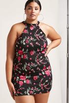 Forever21 Plus Size Rose Overlay Dress