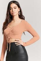 Forever21 Plunging Ruched Top