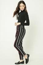 Forever21 Women's  Striped Tie-waist Pants