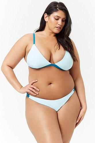 Forever21 Plus Size Contrast Bikini Bottoms