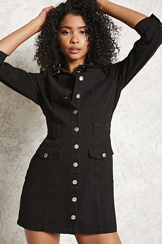 Forever21 Denim Button-up Dress