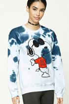 Forever21 Snoopy Tie-dye Sweatshirt