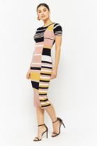 Forever21 Variegated Stripe Bodycon Dress