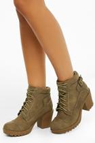 Forever21 Faux Nubuck Buckle Boots