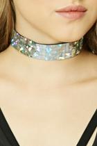 Forever21 Holographic Grid Choker