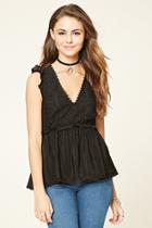Forever21 Women's  Lace Cutout-back Top
