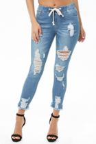 Forever21 Skinny Drawstring-waist Jeans