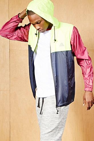 Forever21 All Good Colorblock Windbreaker