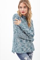 Forever21 Contemporary Textured Marled Knit Sweater