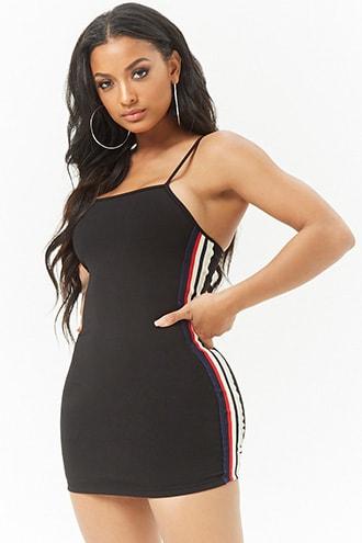 Forever21 Striped-trim Bodycon Dress