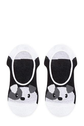 Forever21 No Show Dog Print Socks
