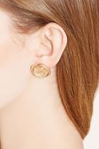 Forever21 Iridescent Faux Stone Studs