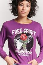 Forever21 Free Spirit Graphic Top