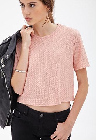 Forever21 Boxy Matelass&eacute; Top