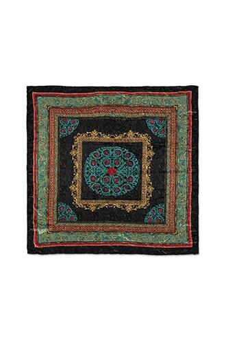 Forever21 Repurposed Satin Ornate Scarf