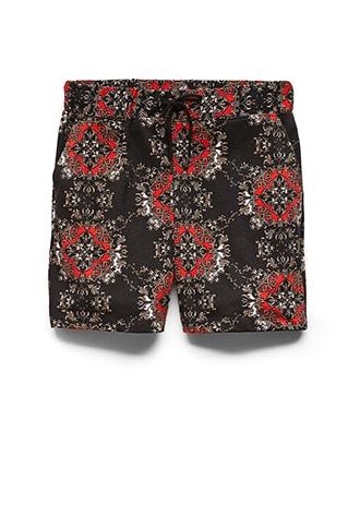 Forever21 Baroque Print Drawstring Shorts