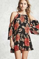Forever21 Contemporary Open-shoulder Dress