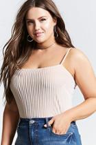 Forever21 Plus Size Shadow Stripe Top