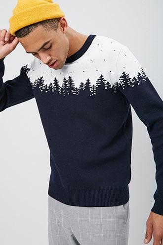 Forever21 Tree Graphic Sweater
