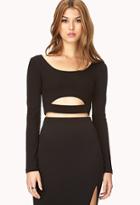 Forever21 Clear Cut Crop Top