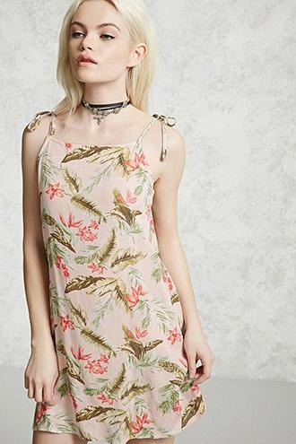 Forever21 Tropical Print Cami Dress