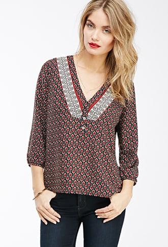Forever21 Abstract Arrowhead Print Popover