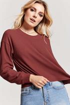 Forever21 Boxy Waffle Knit Top