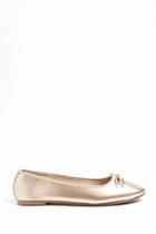 Forever21 Metallic Faux Leather Ballet Flats