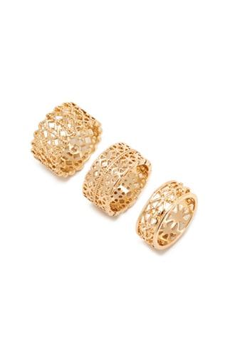 Forever21 Diamond-shaped Cutout Ring Set