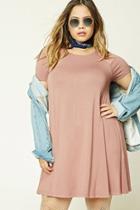 Forever21 Plus Women's  Mauve Plus Size Swing Dress