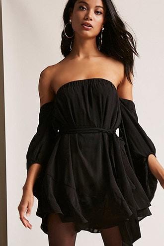Forever21 Selfie Leslie Billowy Tie-waist Dress