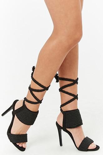 Forever21 Privileged Shoes Lace-up Heels