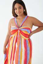 Forever21 Plus Size Striped Maxi Halter Dress