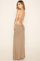 Forever21 Women's  Strappy Cutout Maxi Dress