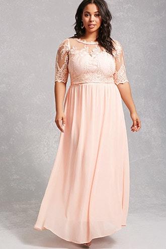 Forever21 Soieblu Ornate Embroidered Gown