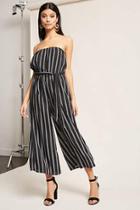 Forever21 Striped Culotte Jumpsuit