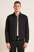 Forever21 Pinstripe Zip-up Jacket
