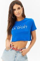 Forever21 La Sport Graphic Cropped Tee