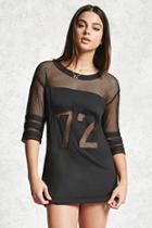 Forever21 72 Mesh Insert Mini Dress