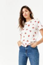 Forever21 Strawberry Print Tee