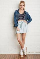 Forever21 A-line Chambray Skirt